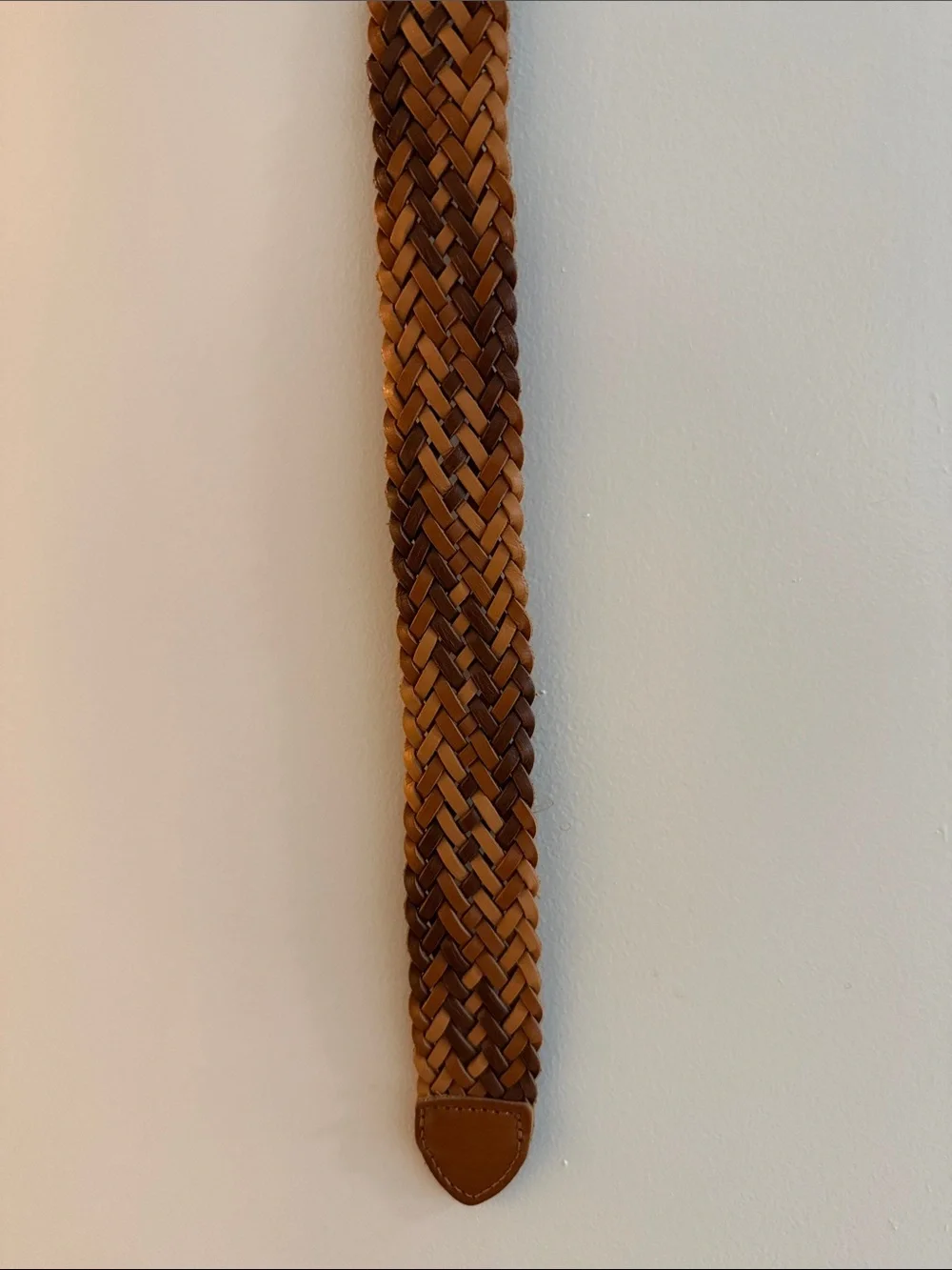 Madewell Braided Leather Belt - Tan and Brown